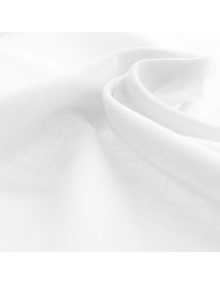 Tissu lin viscose - Blanc