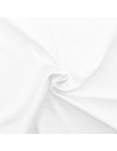 Tissu lin viscose - Blanc