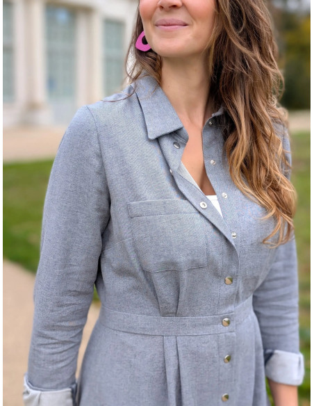 Patron de robe chemise Malonne - Anna Rose patterns