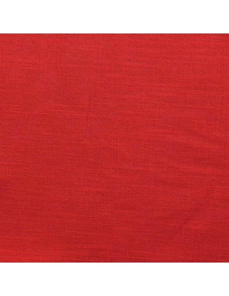 Tissu lin viscose - Rouge