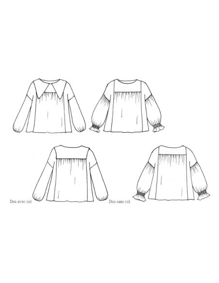 Patron de blouse Manna - Anna Rose patterns