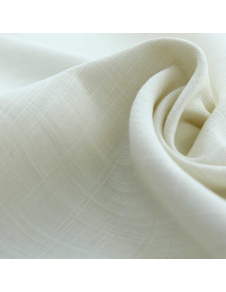 Tissu lin viscose - Écru