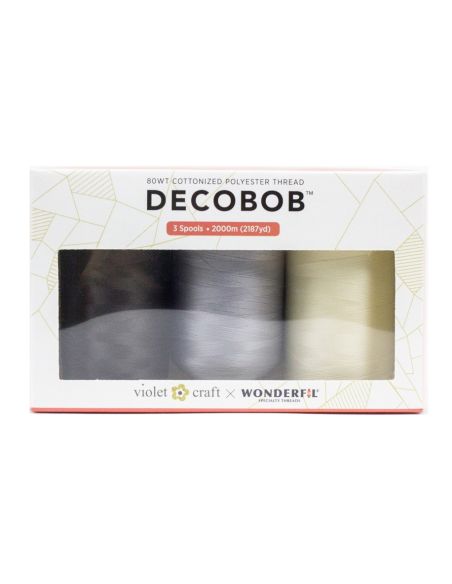 Coffret 3 fils à broder Decobob 2000 m