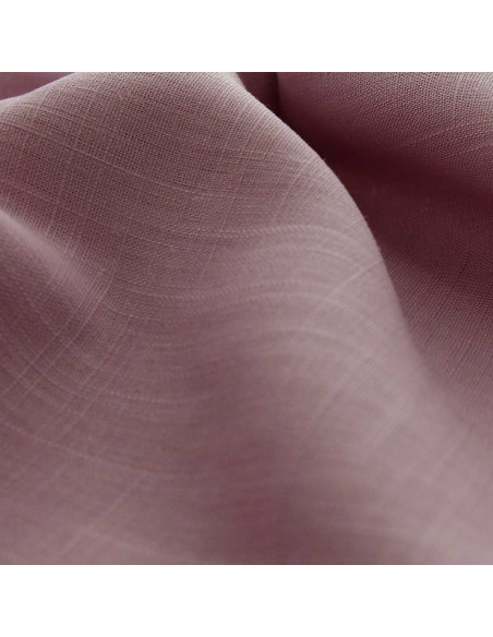 Tissu lin viscose - Rose