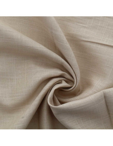 Tissu lin viscose - Beige
