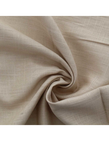Tissu lin viscose - Beige