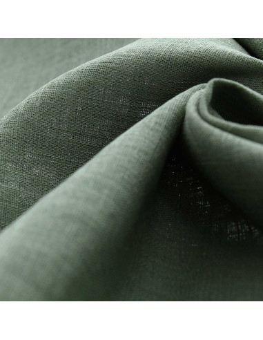 Tissu lin viscose - Vert