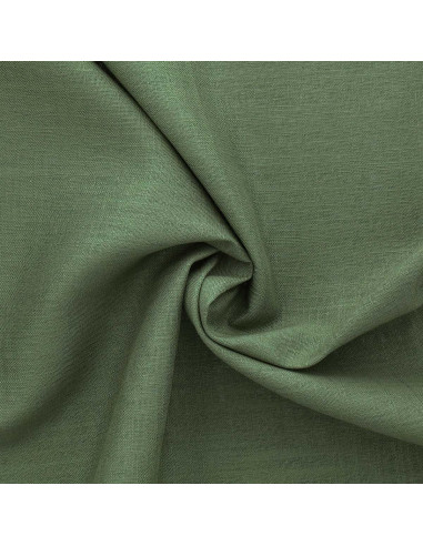 Tissu lin viscose - Vert