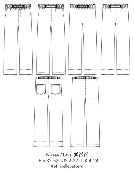 Patron de pantalon Étincelle - Atelier Scämmit