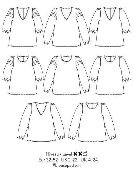 Patron de blouse Muse - Atelier Scämmit