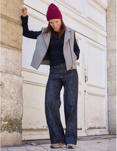 Patron de veste style perfecto Electra - Atelier Scämmit
