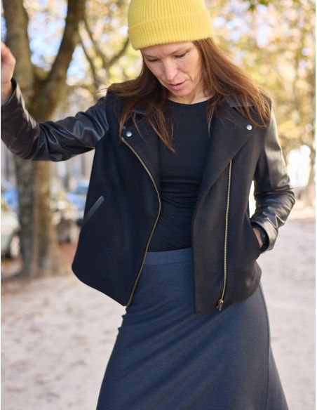 Patron de veste style perfecto Electra - Atelier Scämmit