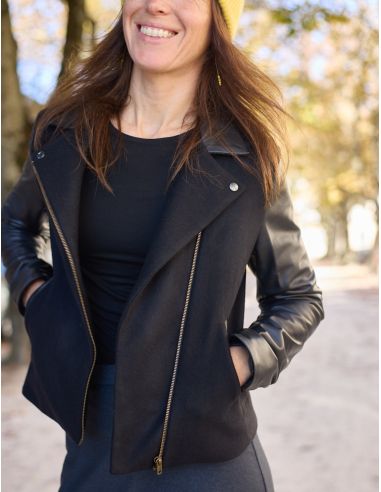 Patron de veste style perfecto Electra - Atelier Scämmit