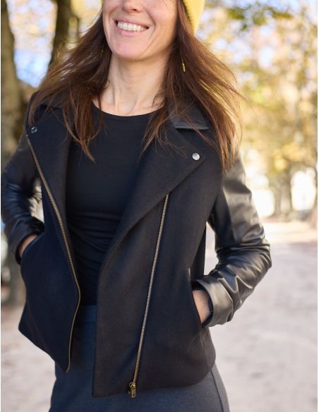 Patron de veste style perfecto Electra - Atelier Scämmit
