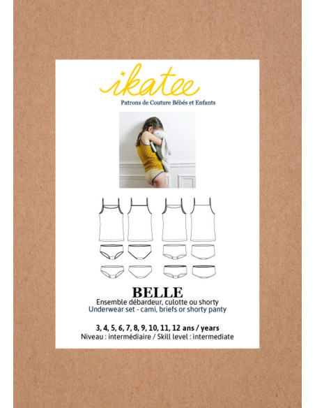 Patron de débardeur, culotte ou shorty Belle - Ikatee
