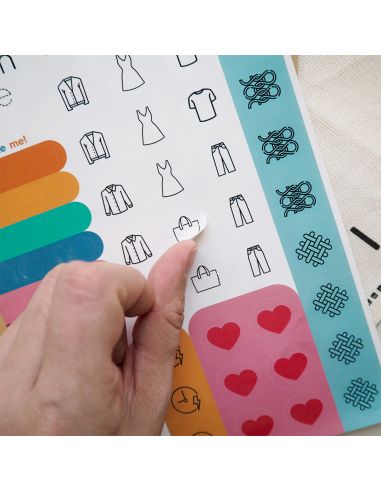 Autocollants d’organisation pour patrons de couture