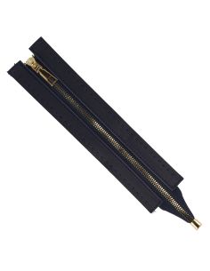 Fermeture à glissière spéciale sac en simili 30 cm - Bleu marine