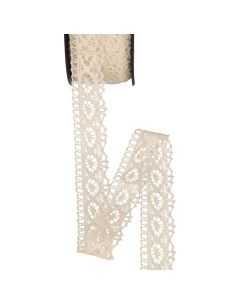 Dentelle coton Rosalie 21 mm - Écru