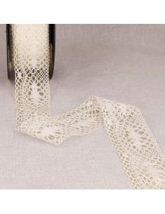 Dentelle coton Aurore 48 mm - Écru