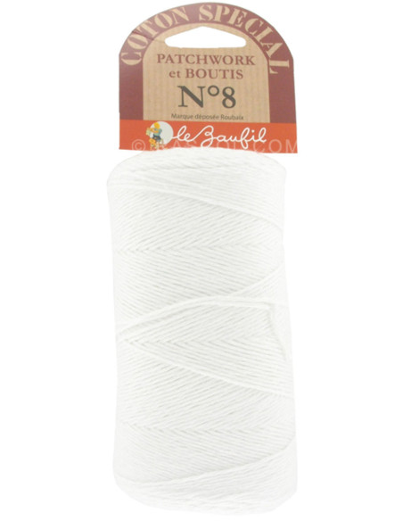 Coton spécial boutis n°8 - Blanc