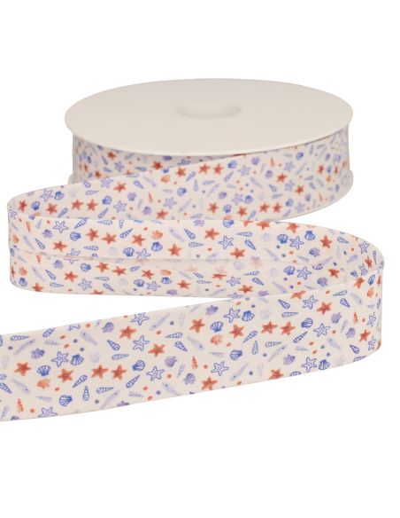 Biais coquillages - Bleu roi