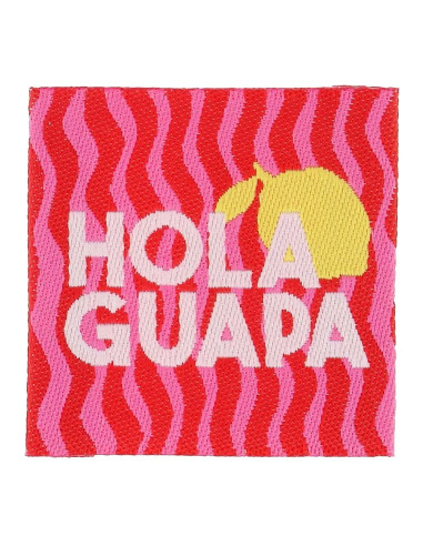 Lot de 4 étiquettes à coudre - Hola guapa