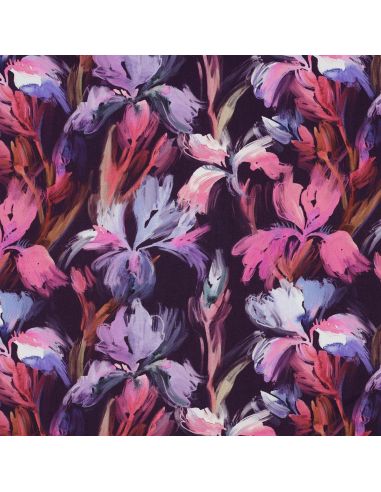 Tissu viscose - Iris violet