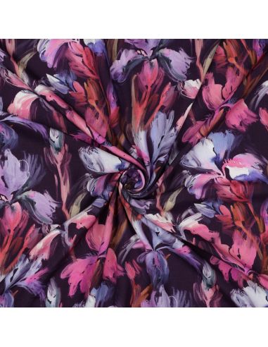 Tissu viscose - Iris violet