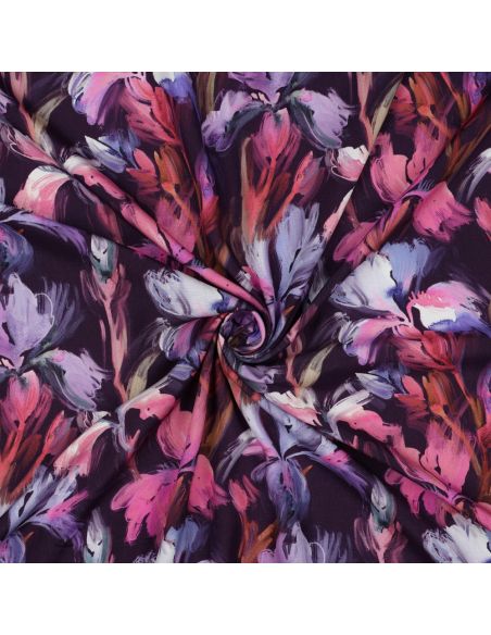Tissu viscose - Iris violet