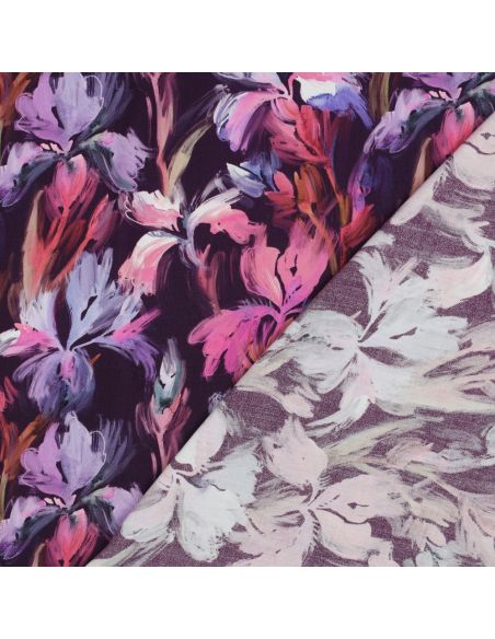 Tissu viscose - Iris violet