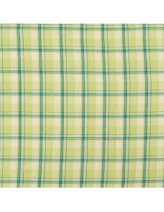 Tissu flanelle tartan écossais - Vert rayures menthe 2