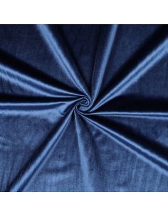 Tissu velours luxe d'ameublement - Bleu marine