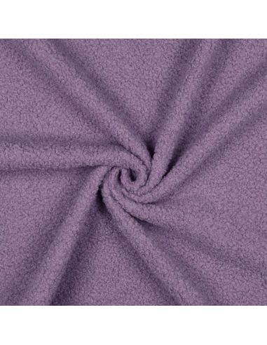Tissu polaire Teddy double face - Lilas