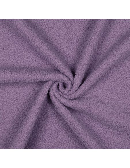 Tissu polaire Teddy double face - Lilas