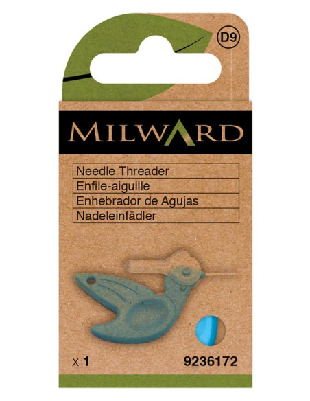 Enfile aiguille oiseau avec coupe-fil
