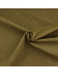 Tissu toile imperméable pour ciré - Batique vert olive