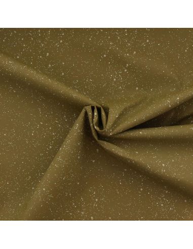 Tissu toile imperméable pour ciré - Batique vert olive