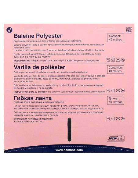 Baleine rigilène - Noir
