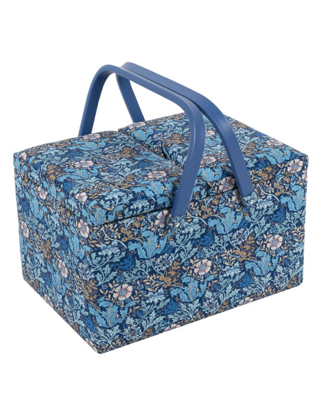 Boite à couture - Collection fleurs bleues