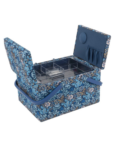 Boite à couture - Collection fleurs bleues