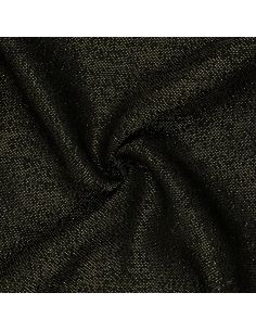 Toile de jute lurex - Noir