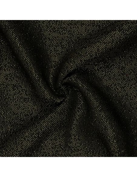 Toile de jute lurex - Noir