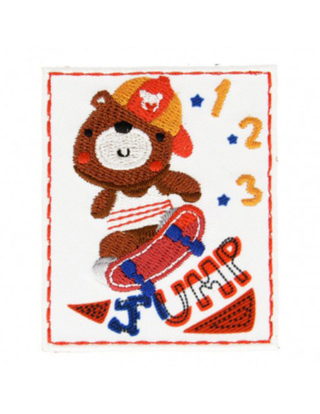 Écusson thermocollant sport fun - Jump
