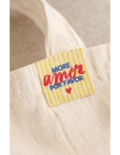 Lot de 4 étiquettes à coudre - More amor por favor 2