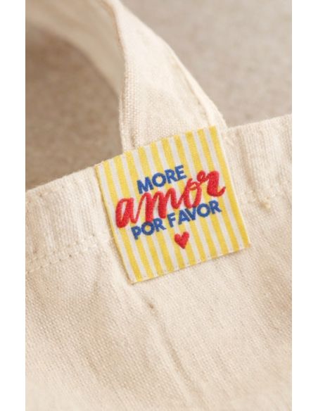 Lot de 4 étiquettes à coudre - More amor por favor