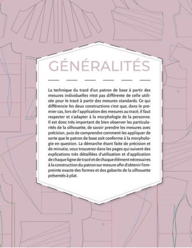 Livre les patrons de base sur mesure