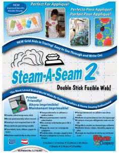 Set de 5 feuilles thermocollantes double face Steam-A-Seam 2