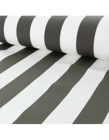 Toile transat - Blanc et taupe