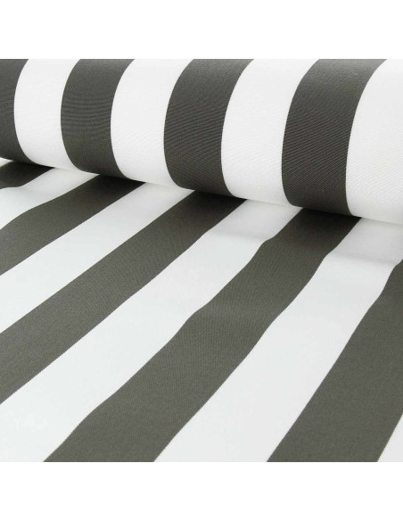 Toile transat - Blanc et taupe