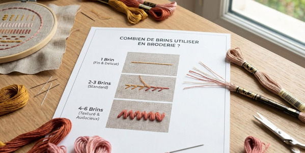 Combien de brins utiliser en broderie ?